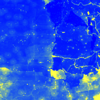 WorldPop population raster from the Rio Grande do Sul flood package